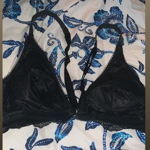 black lace bralette